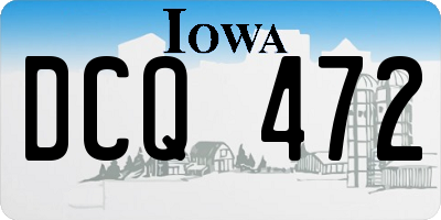 IA license plate DCQ472