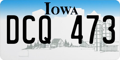 IA license plate DCQ473