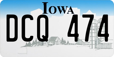 IA license plate DCQ474