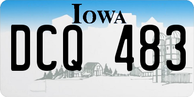 IA license plate DCQ483