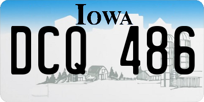 IA license plate DCQ486