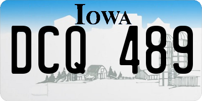 IA license plate DCQ489