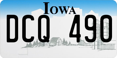 IA license plate DCQ490