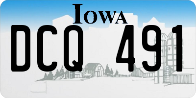 IA license plate DCQ491