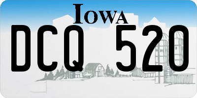 IA license plate DCQ520