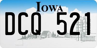 IA license plate DCQ521