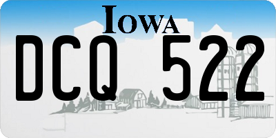 IA license plate DCQ522
