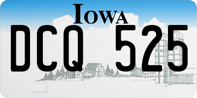 IA license plate DCQ525