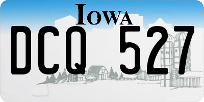 IA license plate DCQ527