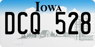 IA license plate DCQ528