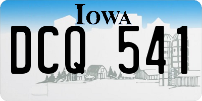 IA license plate DCQ541
