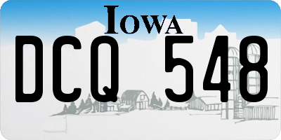 IA license plate DCQ548