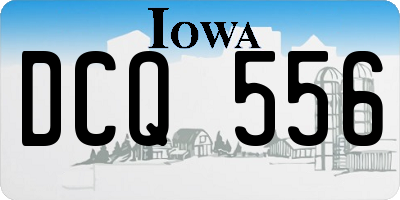IA license plate DCQ556