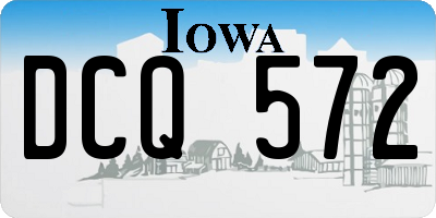 IA license plate DCQ572
