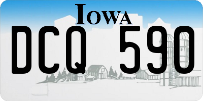 IA license plate DCQ590