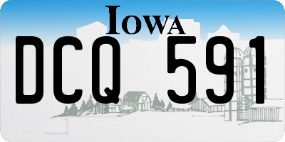IA license plate DCQ591