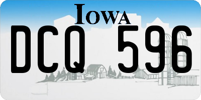 IA license plate DCQ596