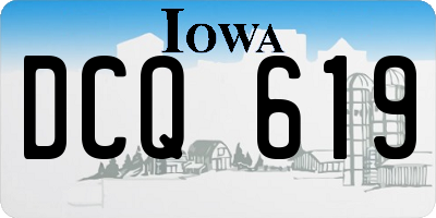 IA license plate DCQ619