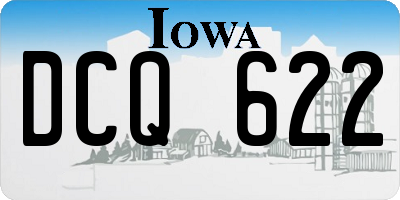 IA license plate DCQ622
