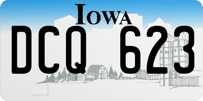 IA license plate DCQ623