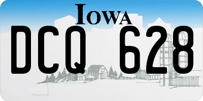 IA license plate DCQ628