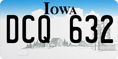 IA license plate DCQ632