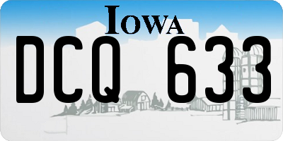 IA license plate DCQ633