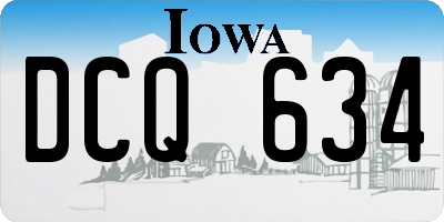 IA license plate DCQ634