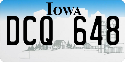 IA license plate DCQ648