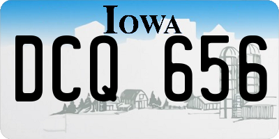 IA license plate DCQ656