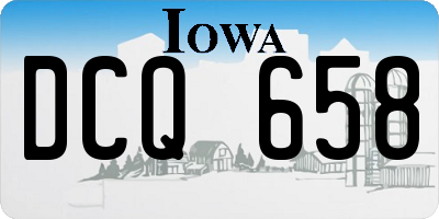 IA license plate DCQ658