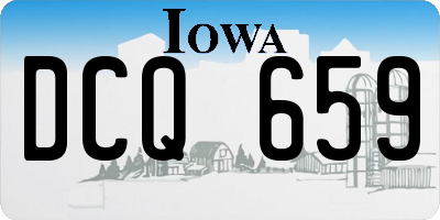 IA license plate DCQ659