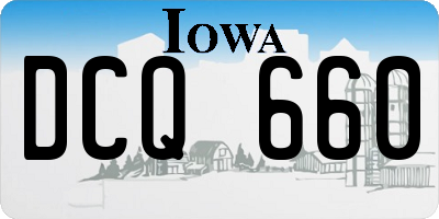 IA license plate DCQ660