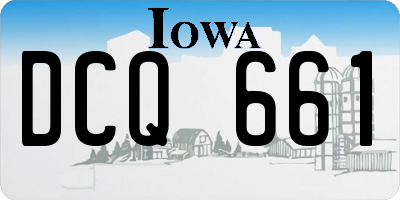 IA license plate DCQ661