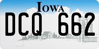 IA license plate DCQ662