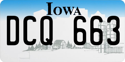 IA license plate DCQ663