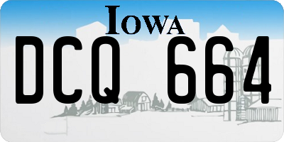 IA license plate DCQ664