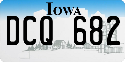 IA license plate DCQ682