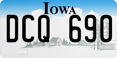 IA license plate DCQ690