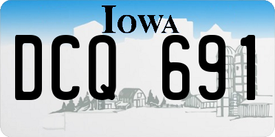 IA license plate DCQ691