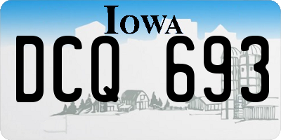 IA license plate DCQ693