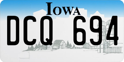 IA license plate DCQ694