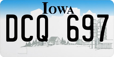 IA license plate DCQ697