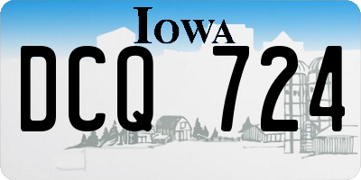 IA license plate DCQ724