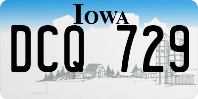 IA license plate DCQ729