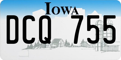 IA license plate DCQ755