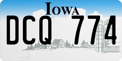 IA license plate DCQ774
