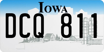 IA license plate DCQ811
