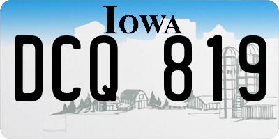 IA license plate DCQ819