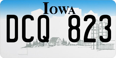 IA license plate DCQ823